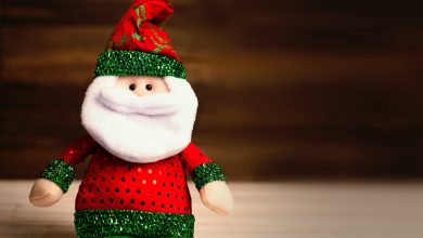 santa claus plush toy