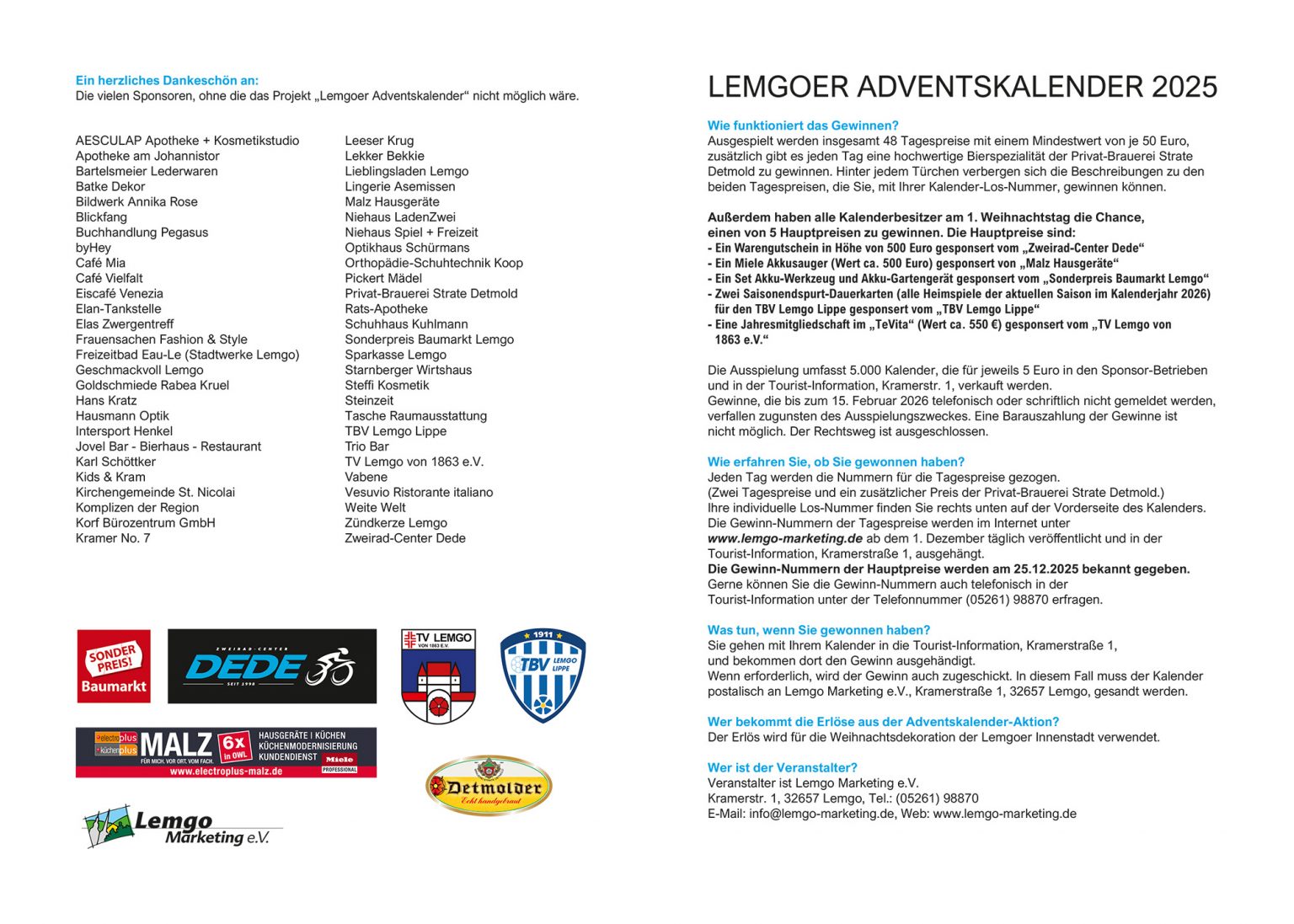 Lemgo Marketing Adventskalender
