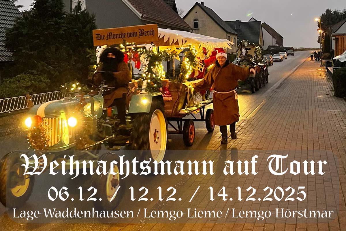 Weihnachtsmann auf Tour